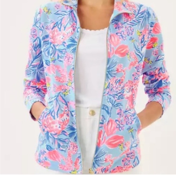 NEW WITH TAGS Lilly Pulitzer Leona Jacket Sz L - Picture 3 of 5